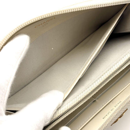 Chanel Wallet Round Wallets Cream — view 4