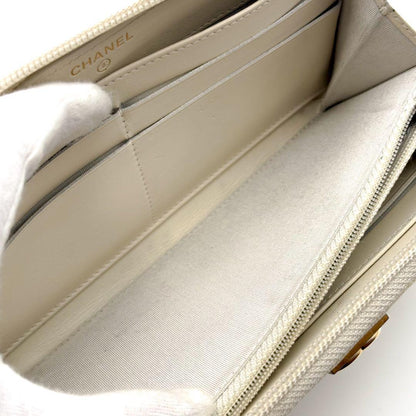 Chanel Wallet Round Wallets Cream — view 5