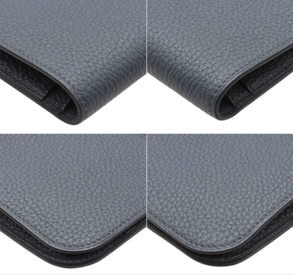 Unused Hermes Dogon GM Leather Bi-fold Long Wallet