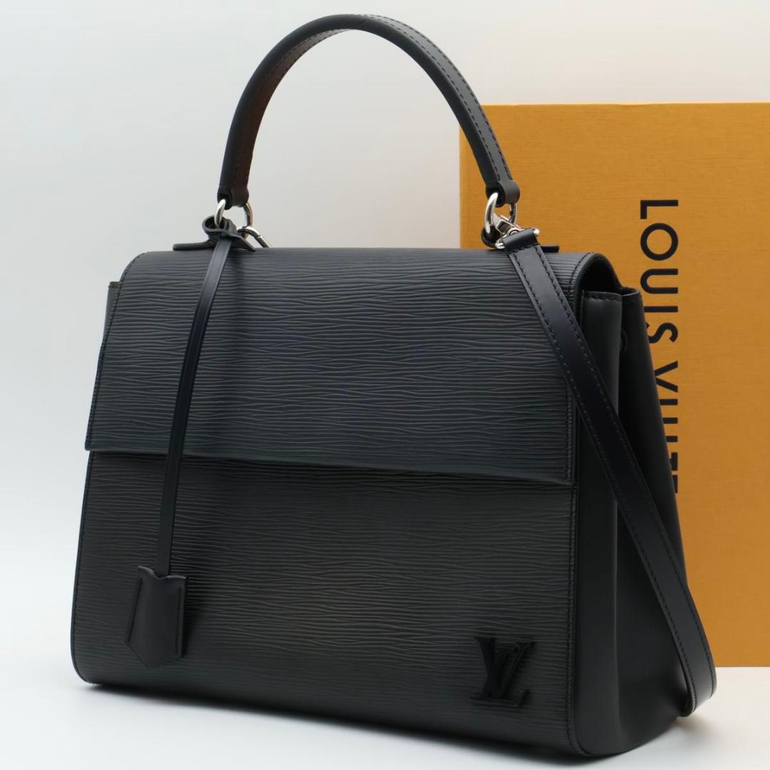 Louis Vuitton Cluny Mm Epi 2-Way Shoulder Bag Black