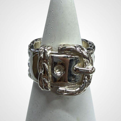 Hermes Silver Diane No 10.5 Ring J_093
