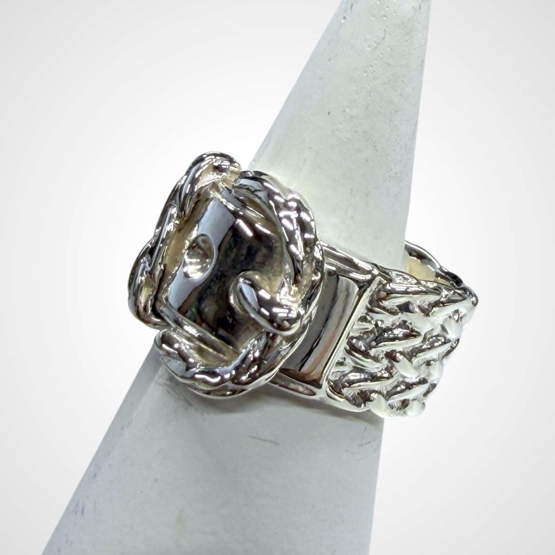 Hermes Silver Diane No 10.5 Ring J_093