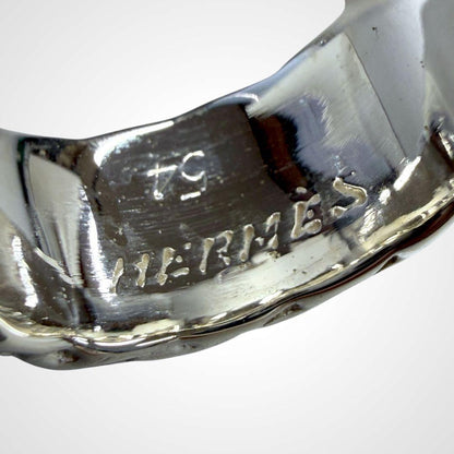 Hermes Silver Diane No 10.5 Ring J_093