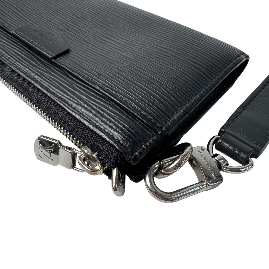 Louis Vuitton Zippy Dragonne Epi Noir Wallet — view 3