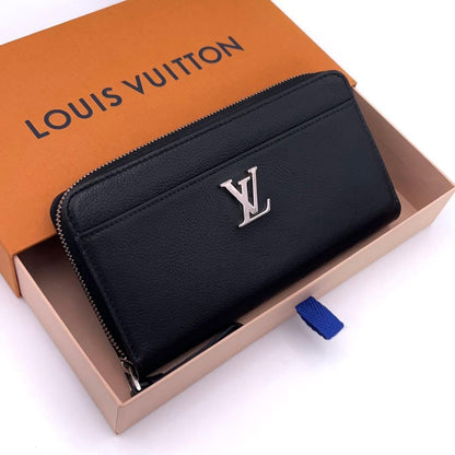 Louis Vuitton Zippy Lockme Wallet Black
