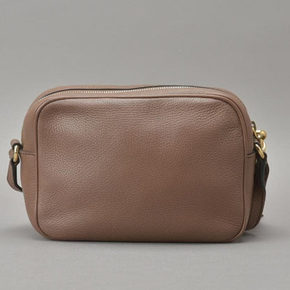 Gucci◇ Gucci Soho Shoulder Bag Double G Leather Brown Bag