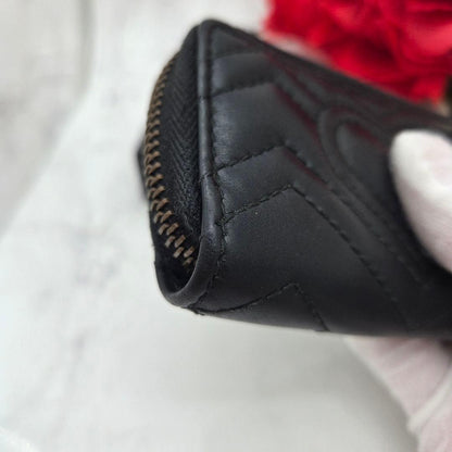 Gucci Key Case Coin GG Marmont Quilted Black Key Holder — view 6