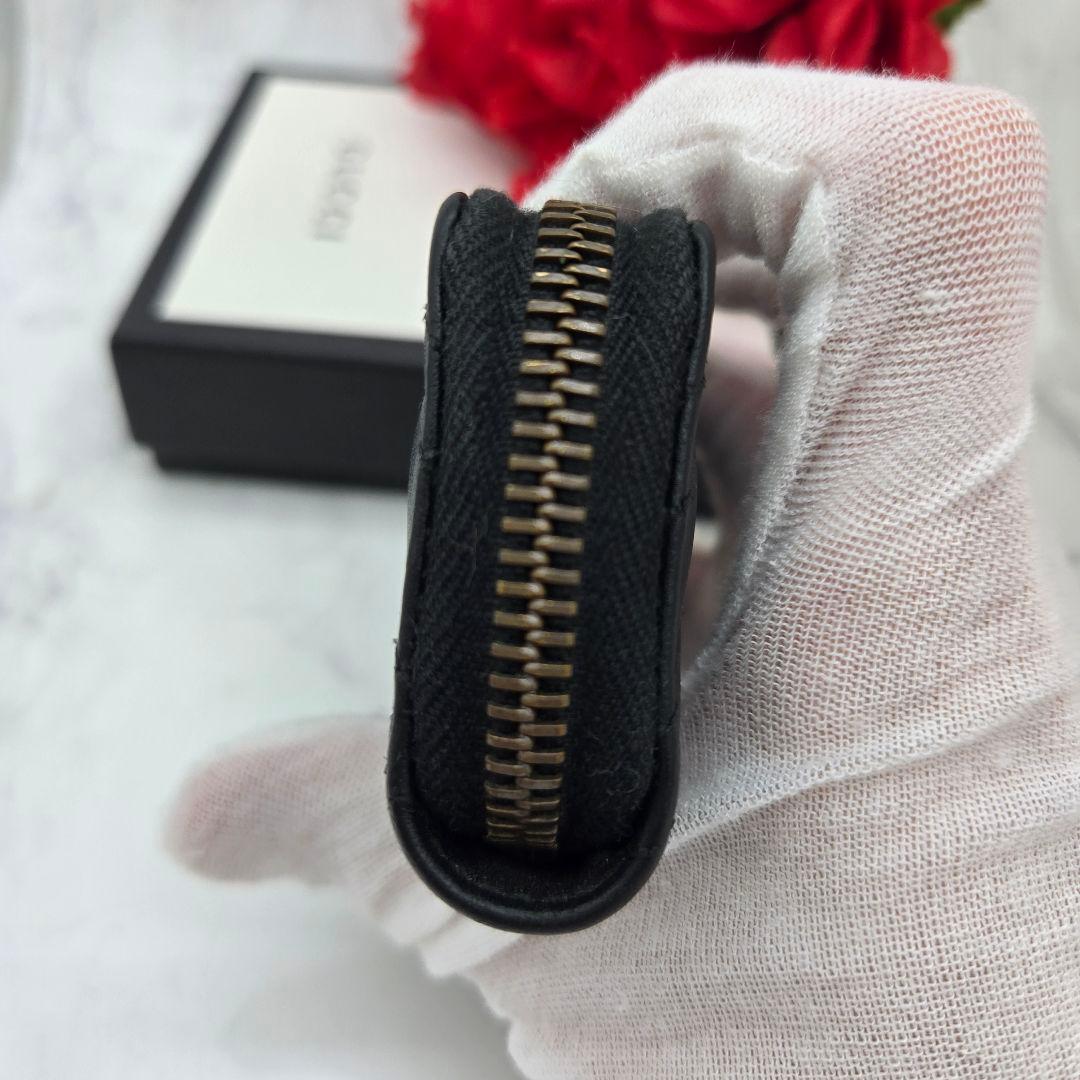 Gucci Key Case Coin GG Marmont Quilted Black Key Holder — view 9