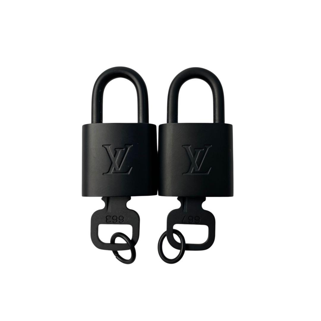 Louis Vuitton Padlock 2 Piece Set #667 #663 Matte Black
