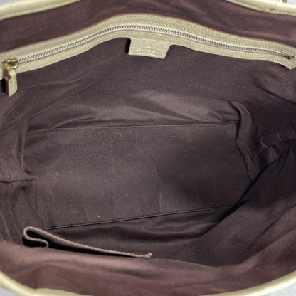 Gucci GG Tote Bag Sherry Line Brown Leather Charm — view 5