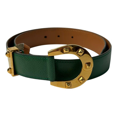Hermes Horse Schubert Horseshoe GD 70 Vintage Belt — view 2