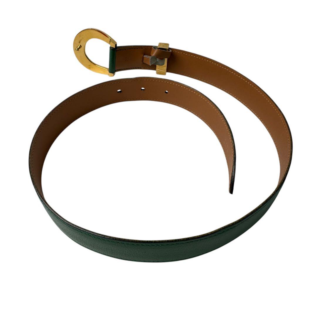 Hermes Horse Schubert Horseshoe GD 70 Vintage Belt — view 3