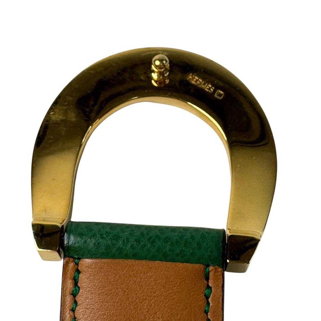 Hermes Horse Schubert Horseshoe GD 70 Vintage Belt — view 4