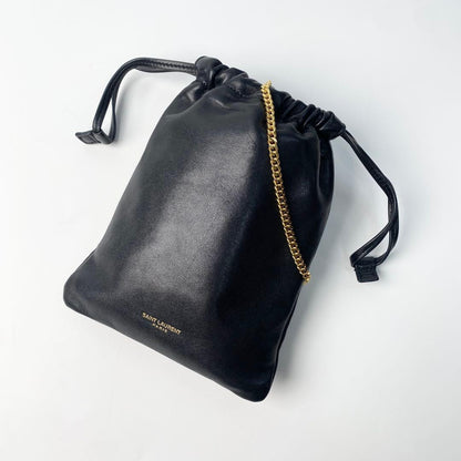 Saint Laurent Mini Chain Shoulder Bag Black
