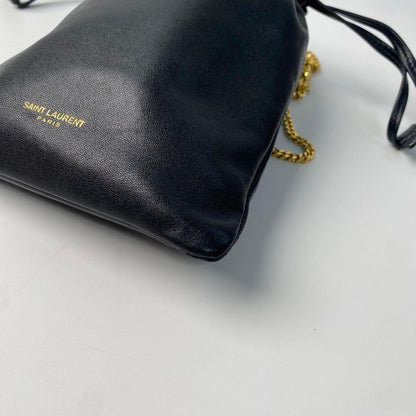 Saint Laurent Mini Chain Shoulder Bag Black