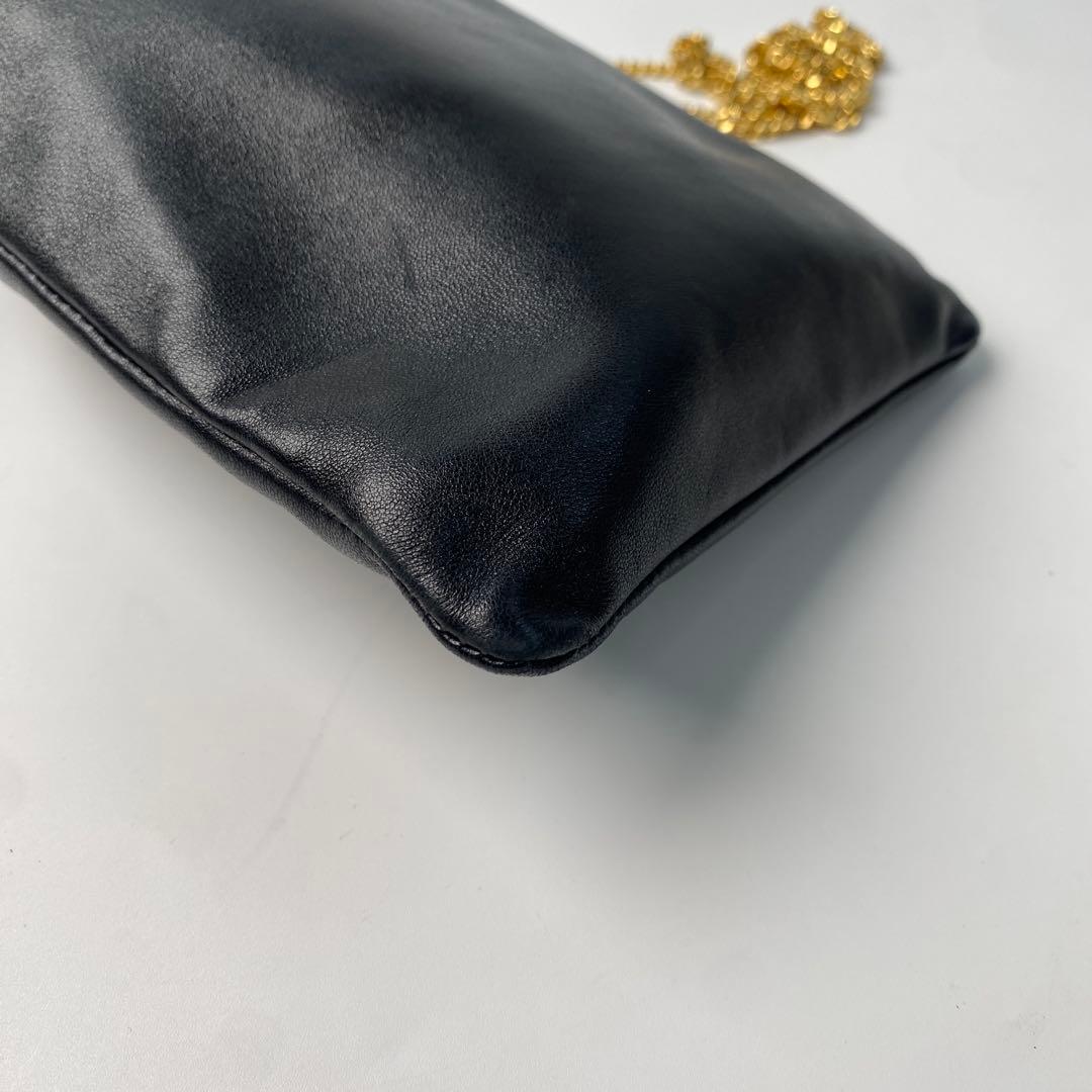 Saint Laurent Mini Chain Shoulder Bag Black