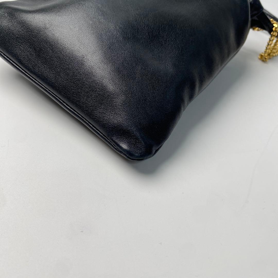 Saint Laurent Mini Chain Shoulder Bag Black