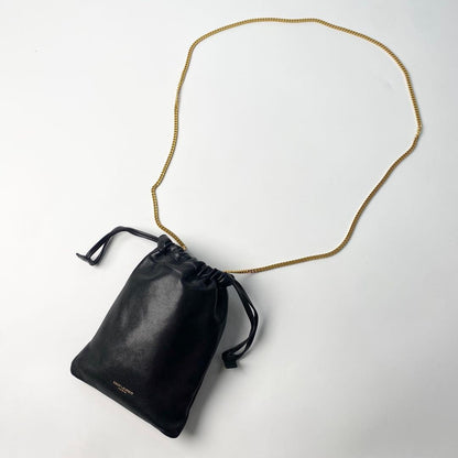 Saint Laurent Mini Chain Shoulder Bag Black