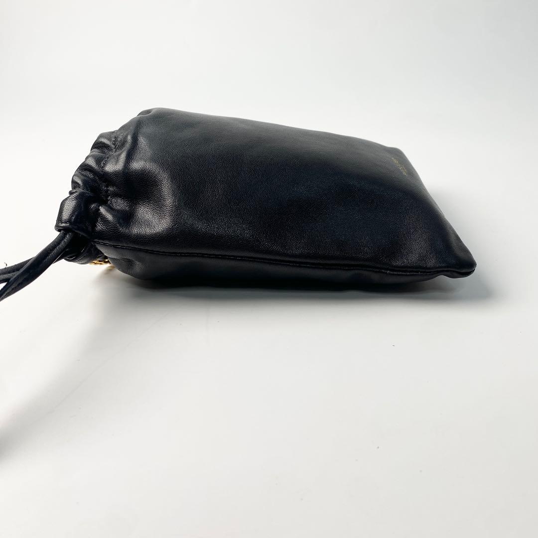 Saint Laurent Mini Chain Shoulder Bag Black