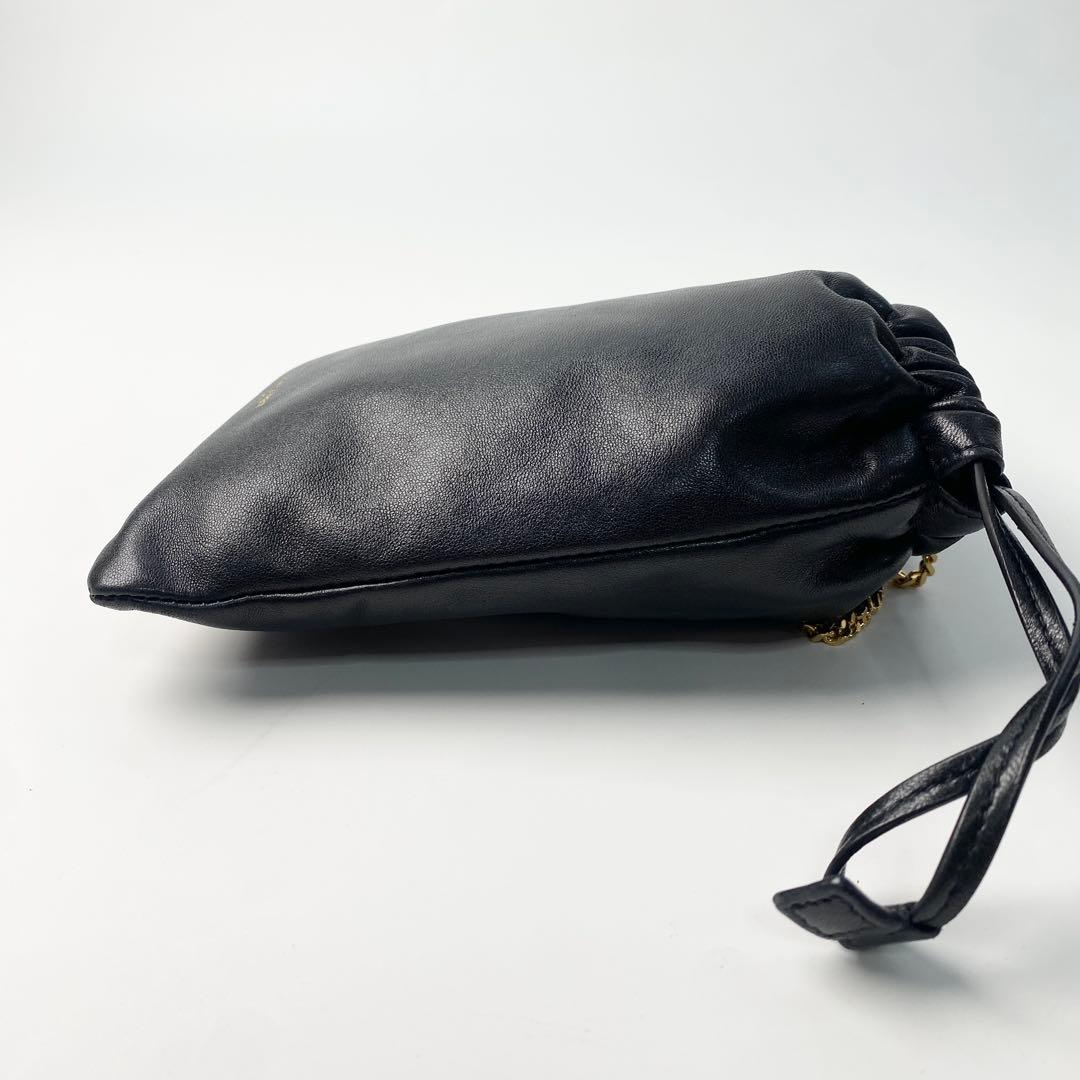 Saint Laurent Mini Chain Shoulder Bag Black