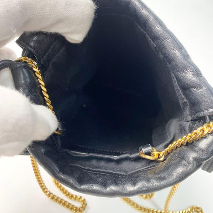 Saint Laurent Mini Chain Shoulder Bag Black