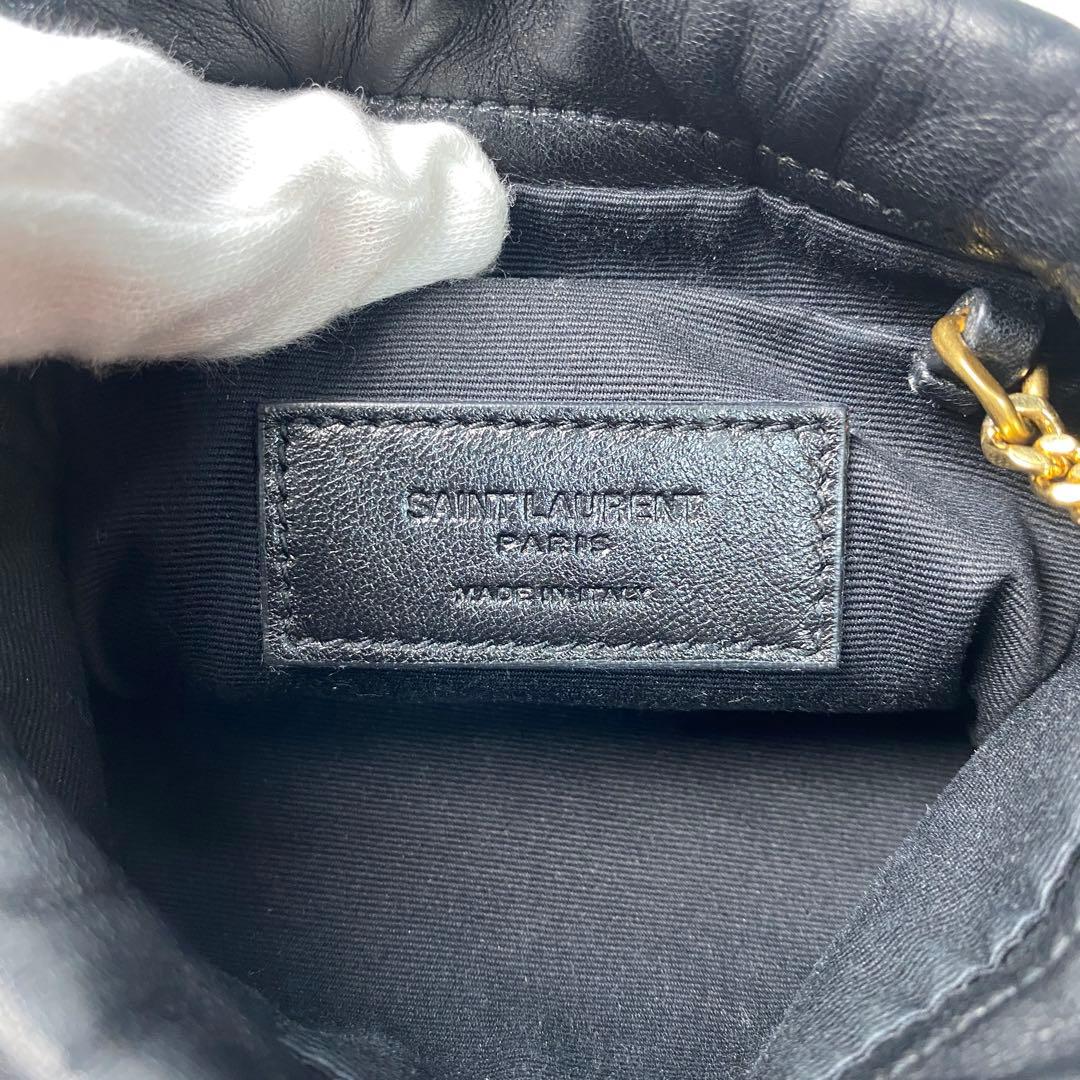 Saint Laurent Mini Chain Shoulder Bag Black