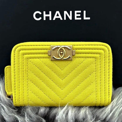 Chanel Wallet Round Zip Coin Purse