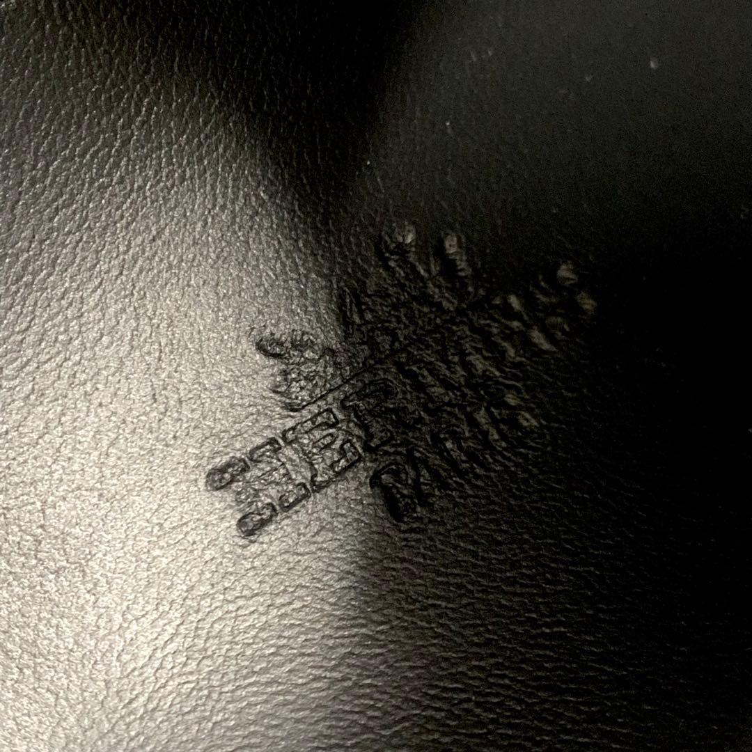 Unused Hermes Hanky ​​leather Studded High Cut Sneakers Black