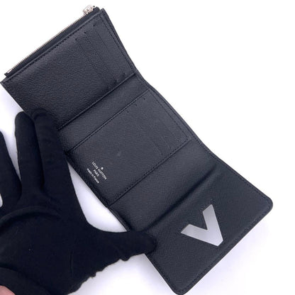 Louis Vuitton Epi Portefeuille Twist Compact Trifold Wallet Black — view 3