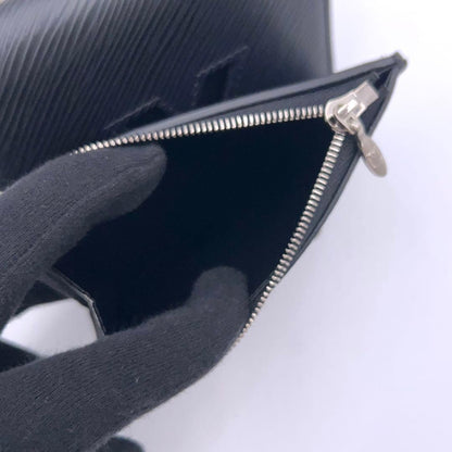Louis Vuitton Epi Portefeuille Twist Compact Trifold Wallet Black — view 5