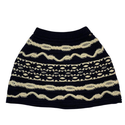 Chanel Knit Skirt Cashmere Wool #38 P59177