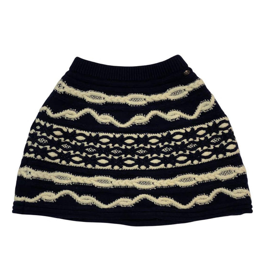 Chanel Knit Skirt Cashmere Wool #38 P59177