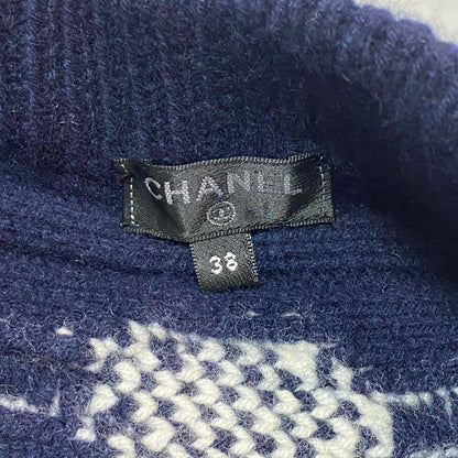 Chanel Knit Skirt Cashmere Wool #38 P59177