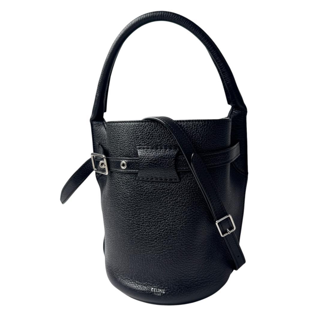 Celine Big Bag Bucket Nano Black Leather 2-Way