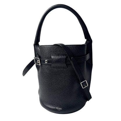 Celine Big Bag Bucket Nano Black Leather 2-Way