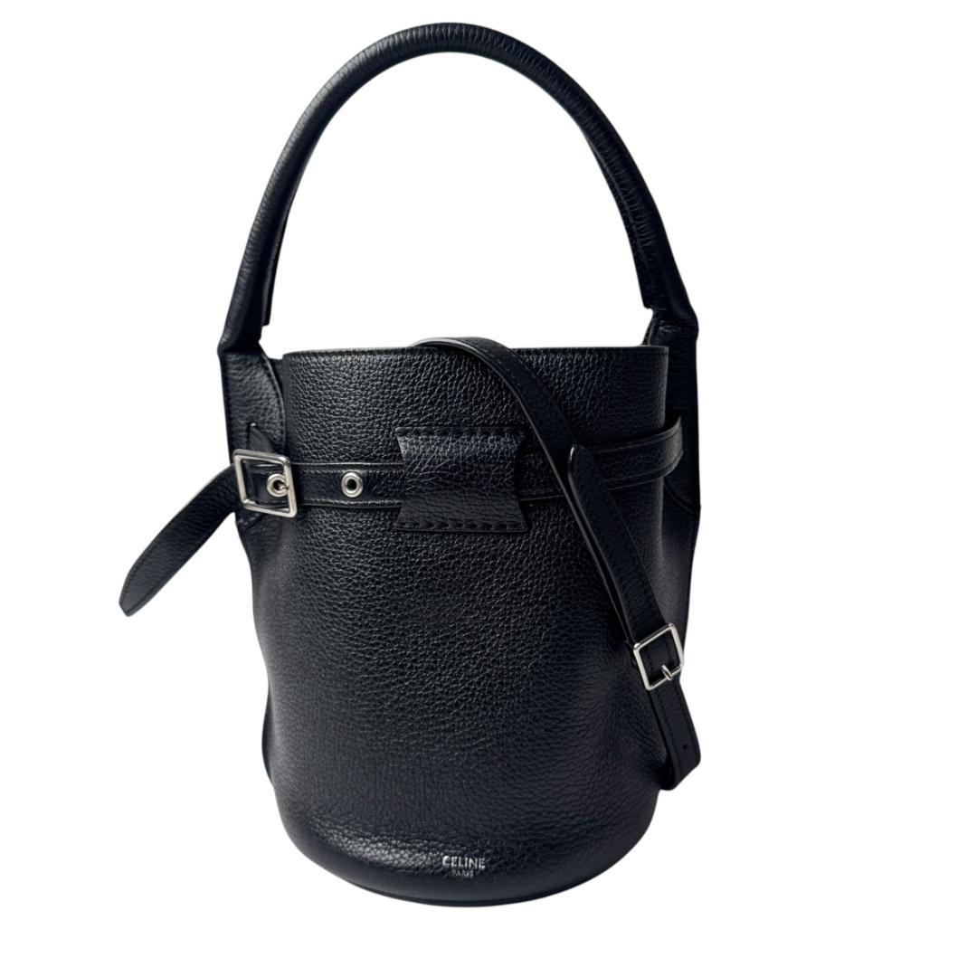 Celine Big Bag Bucket Nano Black Leather 2-Way — view 2