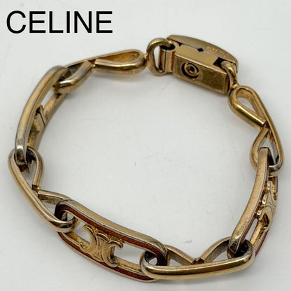 Celine Vintage Bracelet Gold Triomphe Phoebe Philo