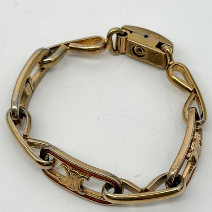Celine Vintage Bracelet Gold Triomphe Phoebe Philo — view 7