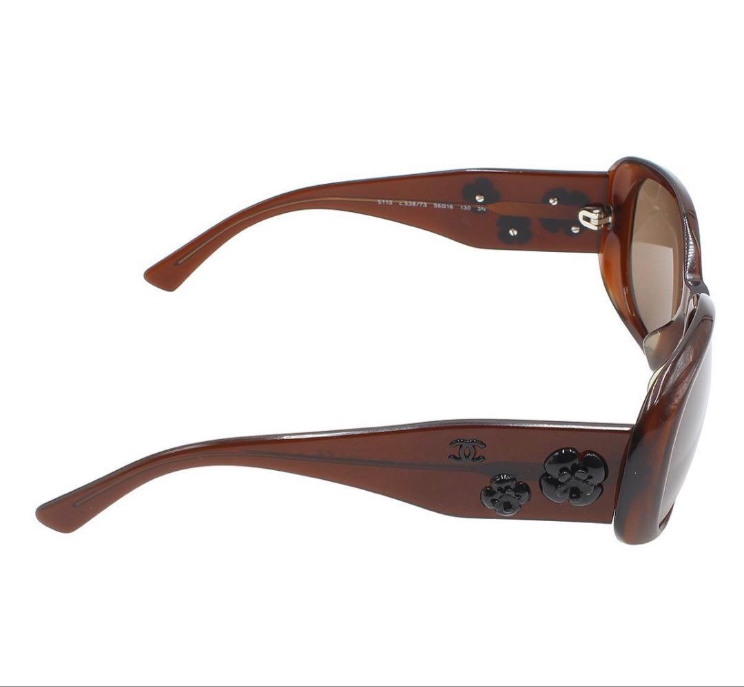 Chanel Camellia Motif Sunglasses Eyewear — view 4