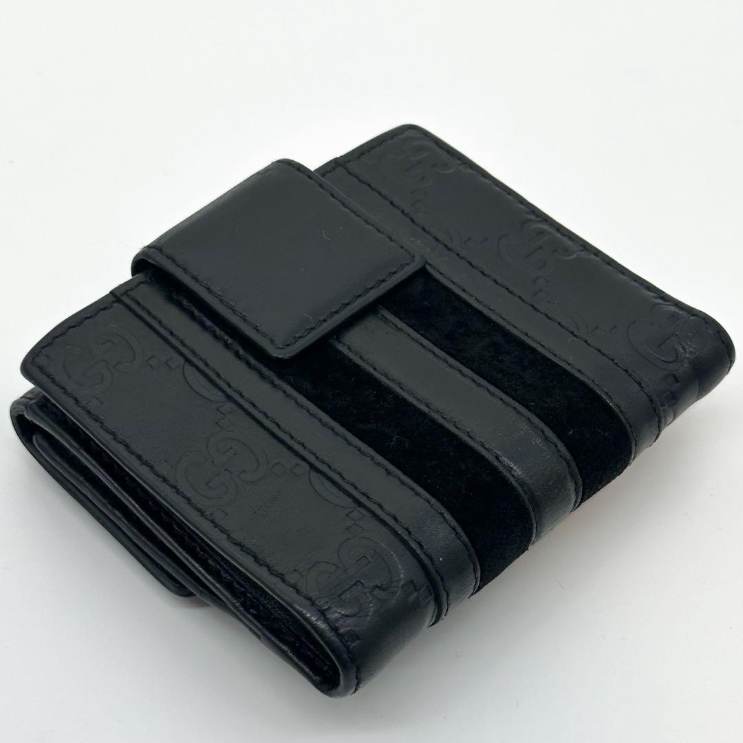 Gucci Era Suede Bifold GG Guccissima Compact Wallet — view 5