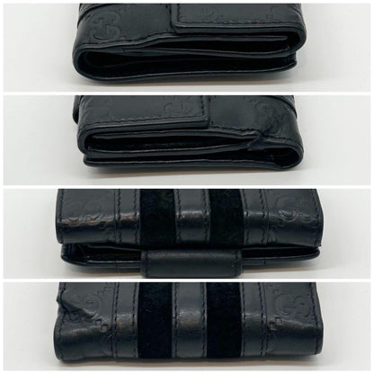 Gucci Era Suede Bifold GG Guccissima Compact Wallet — view 6
