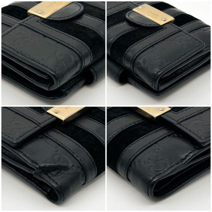 Gucci Era Suede Bifold GG Guccissima Compact Wallet — view 7