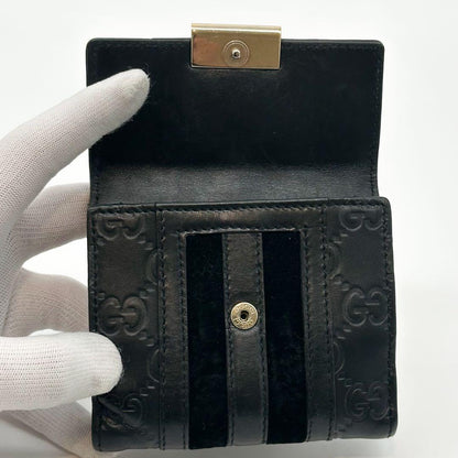 Gucci Era Suede Bifold GG Guccissima Compact Wallet — view 9