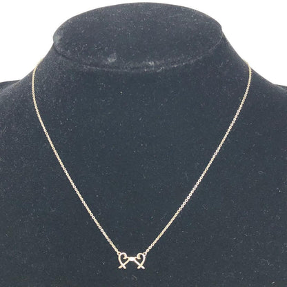 Tiffany Double Loving Heart Necklace 1P Diamond