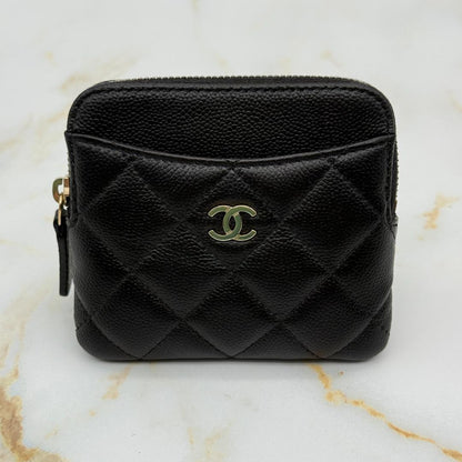Chanel Caviar Leather Quilted Fragment Case Card Holder — view 2