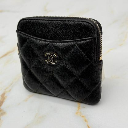 Chanel Caviar Leather Quilted Fragment Case Card Holder — view 4