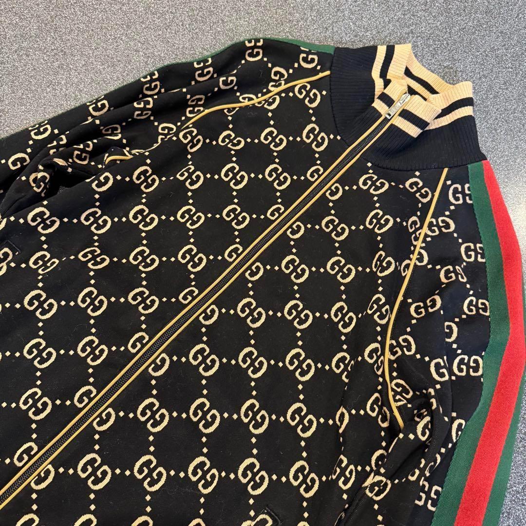 Gucci Jersey GG Pattern Track Jacket Sherry Line Recent Tags