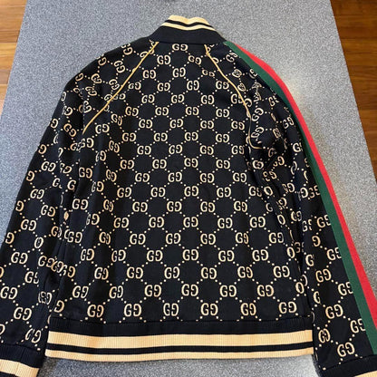 Gucci Jersey GG Pattern Track Jacket Sherry Line Recent Tags
