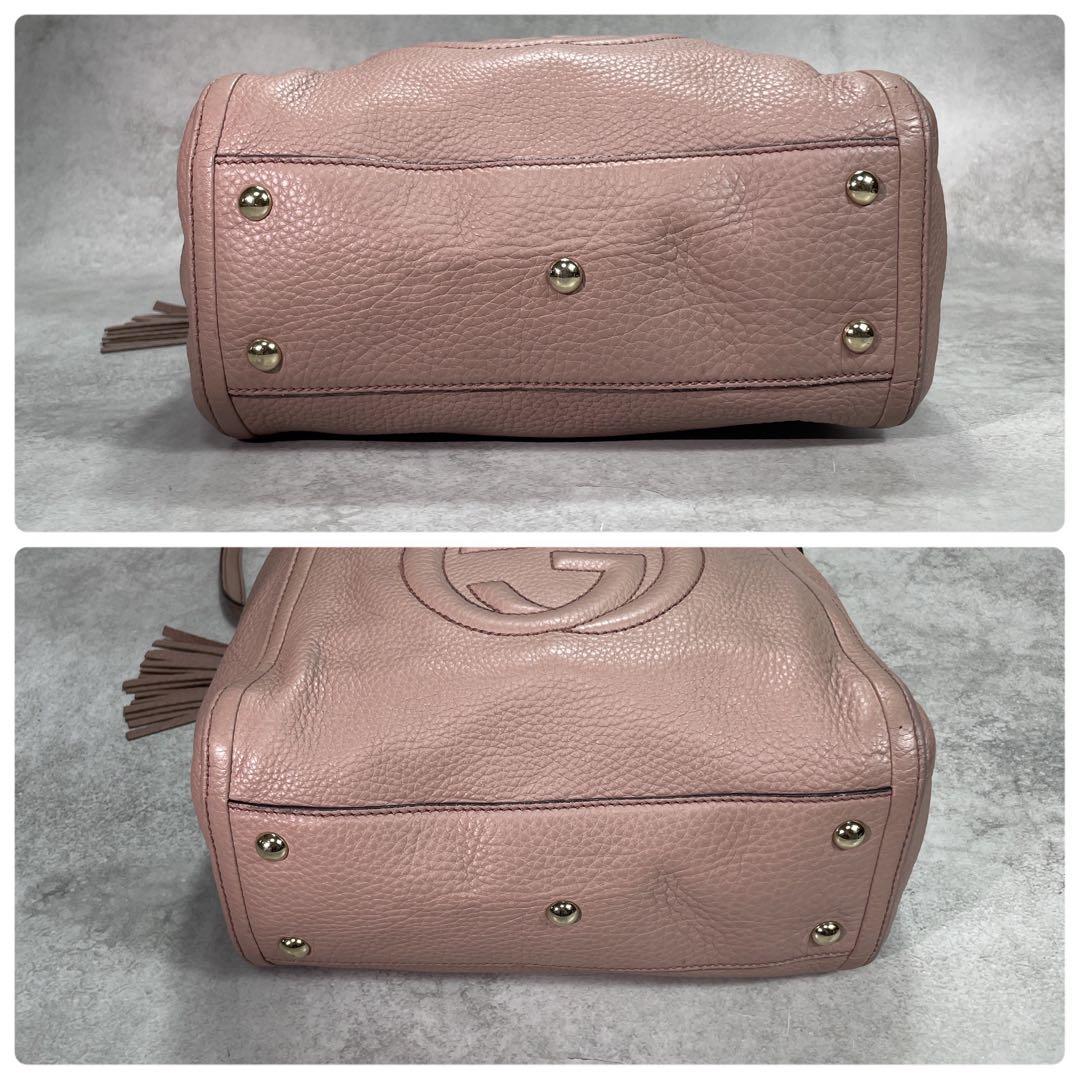 Gucci Soho 2-Way Shoulder Bag Hand Pink Leather — view 8