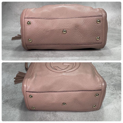 Gucci Soho 2-Way Shoulder Bag Hand Pink Leather — view 8